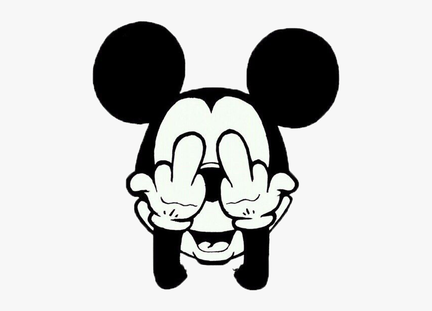 Mickey Mouse Middle Finger Drawing The Finger Clip - Mickey Mouse Supreme Gif, HD Png Download, Free Download