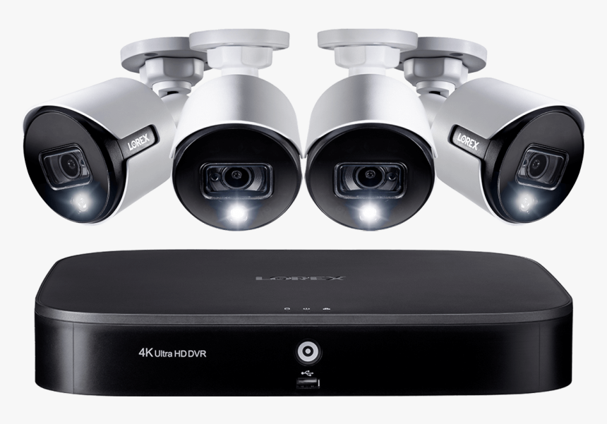 4k Ultra Hd 8-channel Security System With 4 Active - Model Td81825a4 E, HD Png Download, Free Download