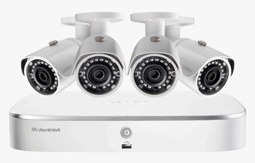 2k Hd 8-channel Ip Security System With Four 5mp Cameras - Cámaras De Seguridad 2k, HD Png Download, Free Download