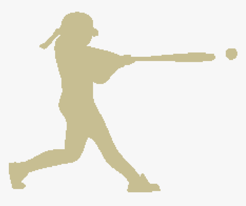 Silhouette Softball Player Svg - Softball Player Svg, HD Png Download, Free Download
