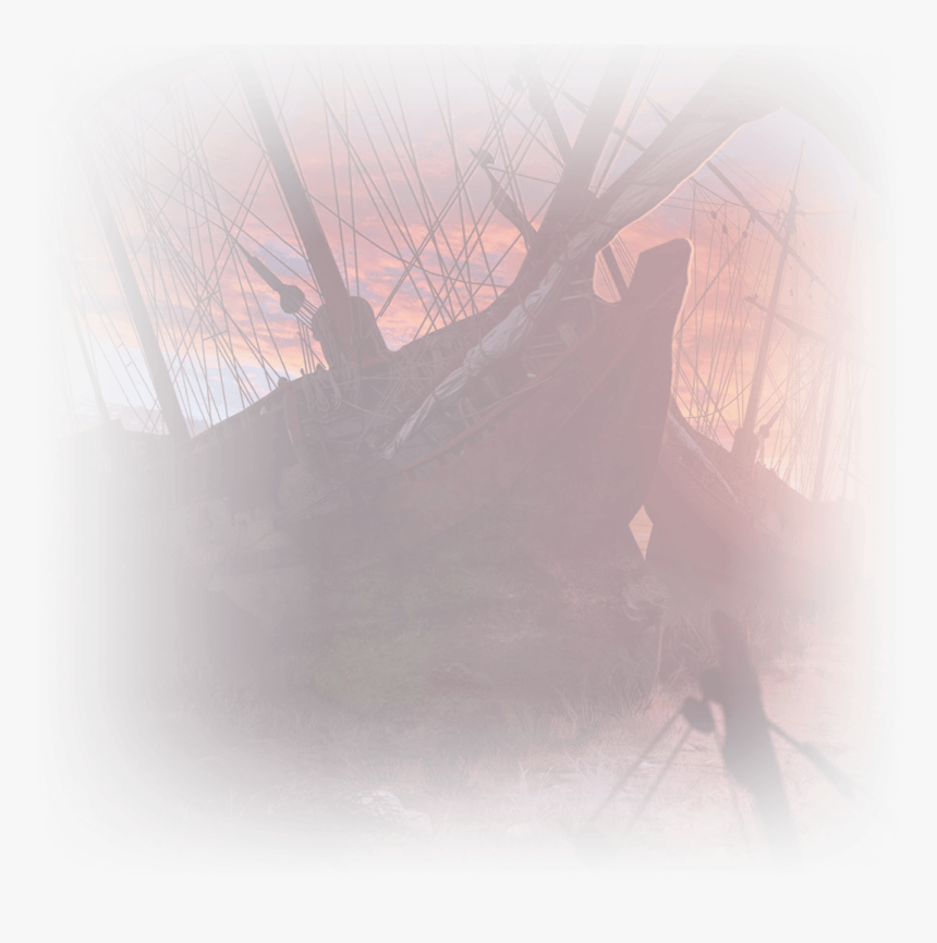 Faded Image Of Pirate Ship At Sunset - Tree, HD Png Download, Free Download