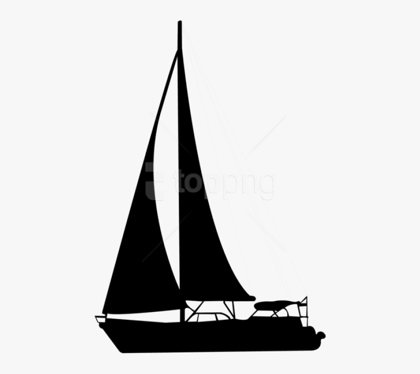 Longship - Sailboat Silhouette, HD Png Download, Free Download