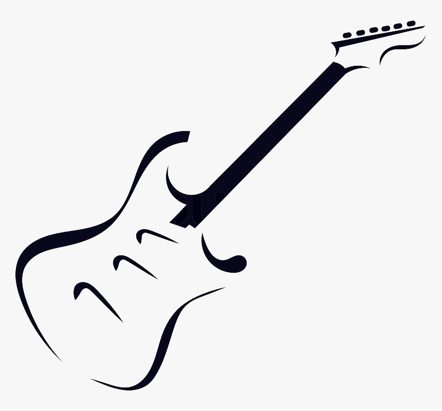 Electric Guitar Acoustic Guitar Silhouette - Guitar Silhouette, HD Png Download, Free Download