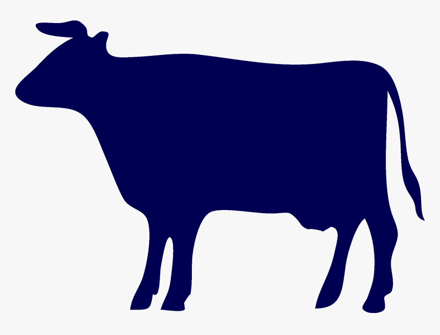 Cow Silhouette Grey Clipart , Png Download - Cow Silhouette Free, Transparent Png, Free Download