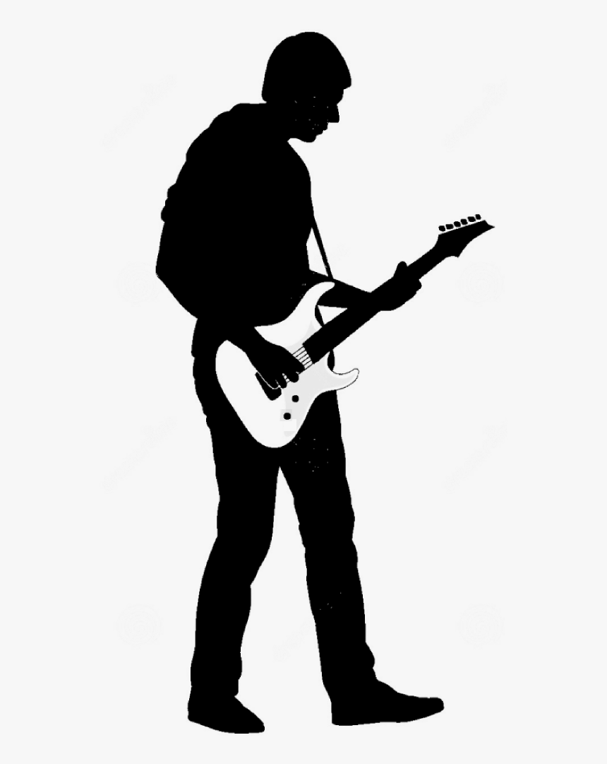 Each Artist Contributes An Original Piece Of Art In - Playing The Guitar Silhouette, HD Png Download, Free Download