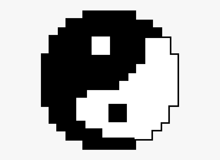 Yin Yang Symbol Pixel Art, HD Png Download, Free Download