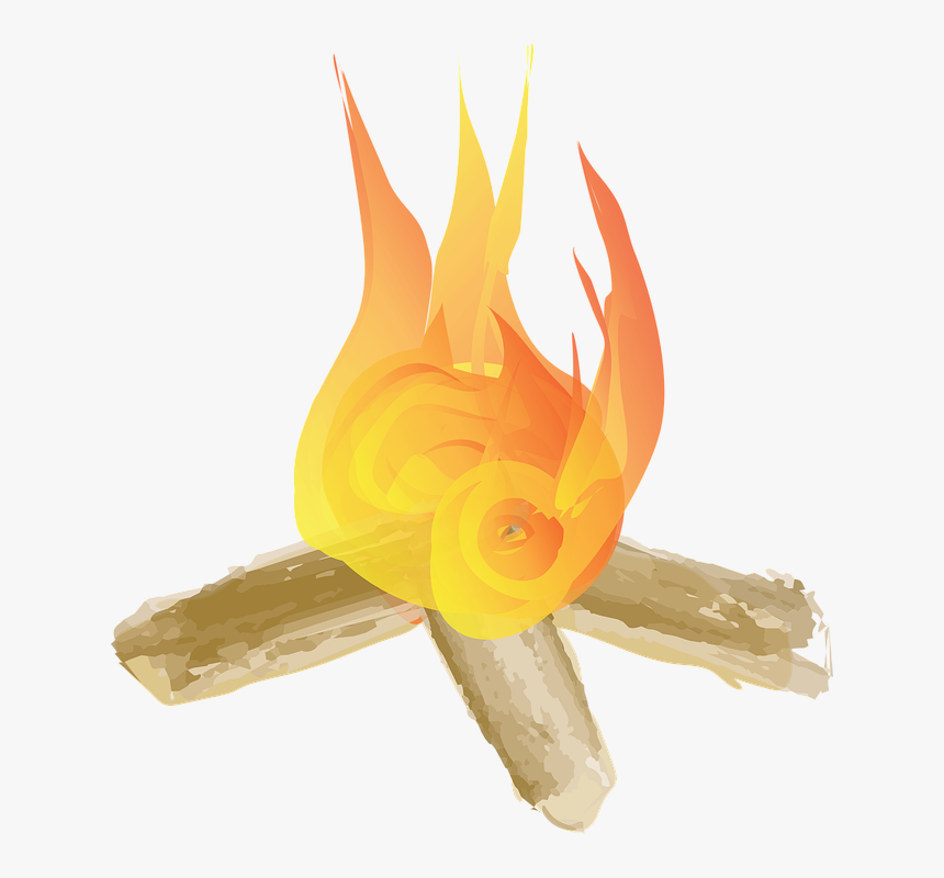 Camping, Campfire, Fire, Flame, Outdoors, Camp - Craft, HD Png Download, Free Download