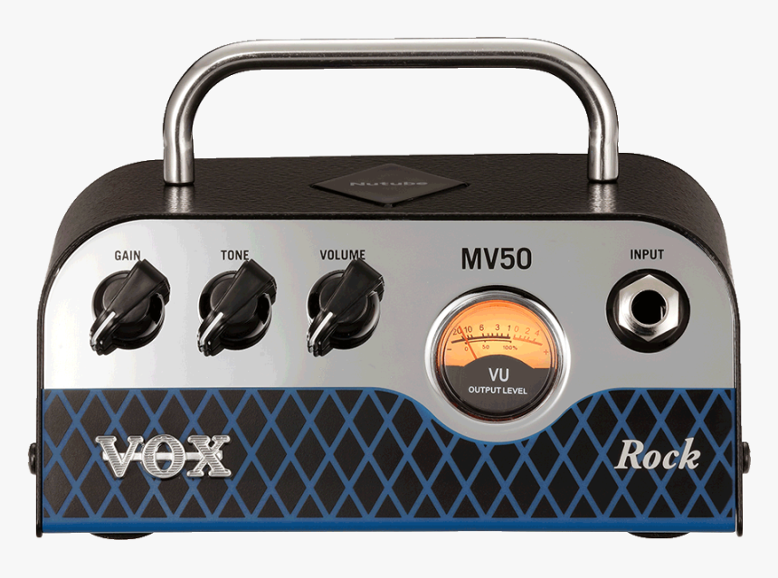 Front View Of White, Black, And Blue Vox Amplifier - Vox Mv50 Ac, HD Png Download, Free Download