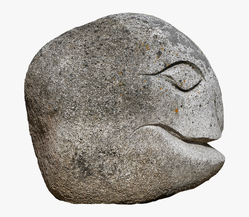 Face, Head, Granite, Steinkopf, Gnome, Figure - Boulder, HD Png Download, Free Download