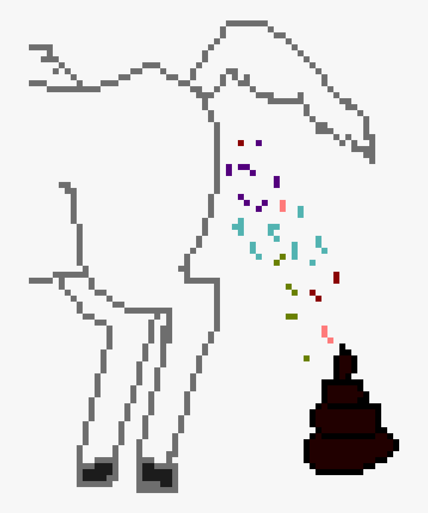 Unicorn Poops , Transparent Cartoons - Pixel Art Pokemon Ash, HD Png Download, Free Download