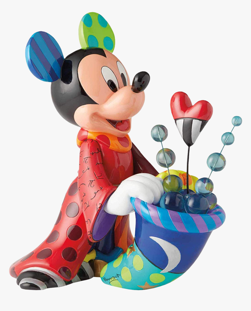 Romero Britto Mickey Mouse Sculpture, HD Png Download, Free Download