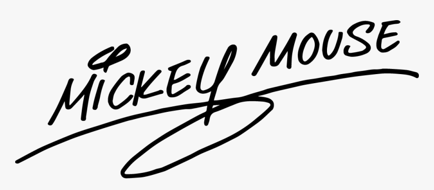 Transparent Mickey Mouse Signature, HD Png Download, Free Download