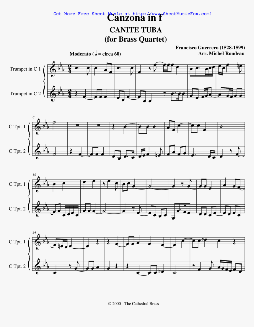 Canite Tuba Sheet Music - Sheet Music, HD Png Download, Free Download