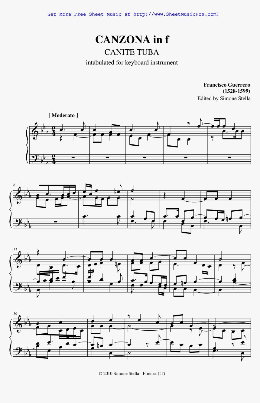 Canite Tuba Sheet Music - Tichá Noc Piano Noty, HD Png Download, Free Download