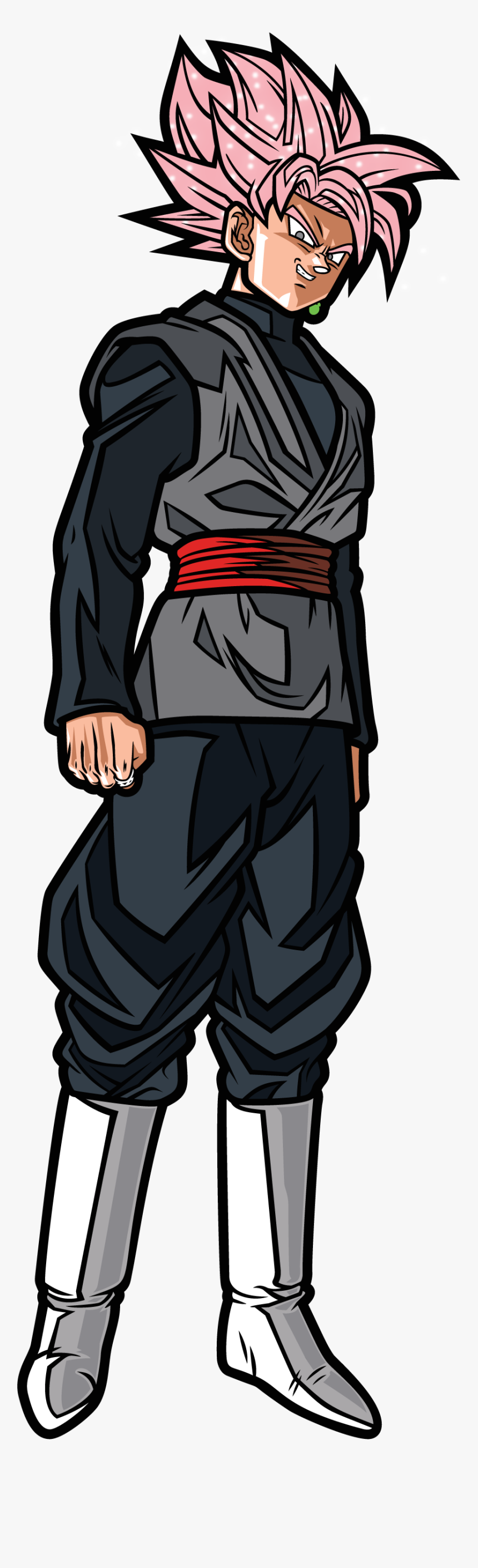 Super Saiyan Rose Goku Black Figpin, Hd Png Download - Dragon Ball Super Figpin Super Saiyan Rose Goku Black, Transparent Png, Free Download