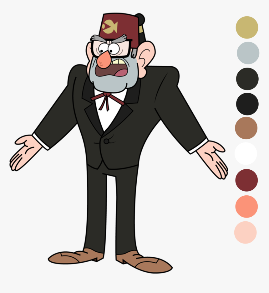 Gruncle Stan - Colour - Gravity Falls Stan Cosplay, HD Png Download, Free Download