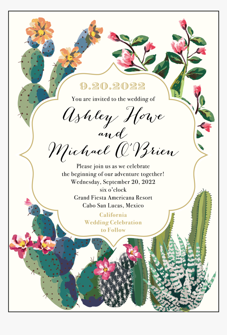 Destination Wedding Invitation Wording, HD Png Download, Free Download