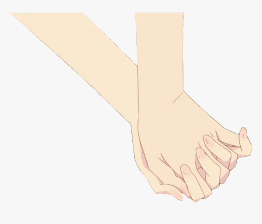 #hand #hands #anime #aesthetic #aesthetics #lesbian - Aesthetic Anime Holding Hands, HD Png Download, Free Download