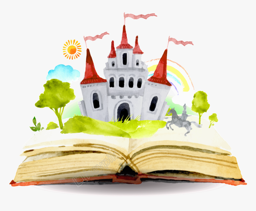 Fairy Tale Clipart Small Castle - Fairy Tale Book Png, Transparent Png, Free Download