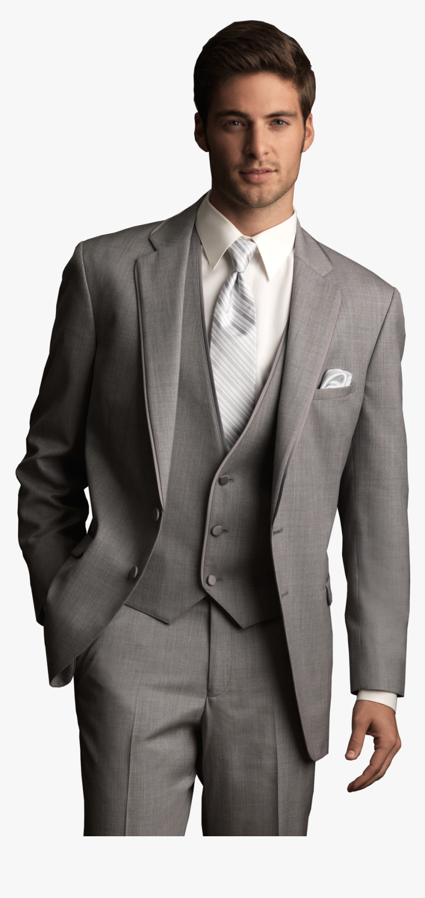 Picture Of Allure Light Grey - Heather Grey Allure Suit, HD Png Download, Free Download