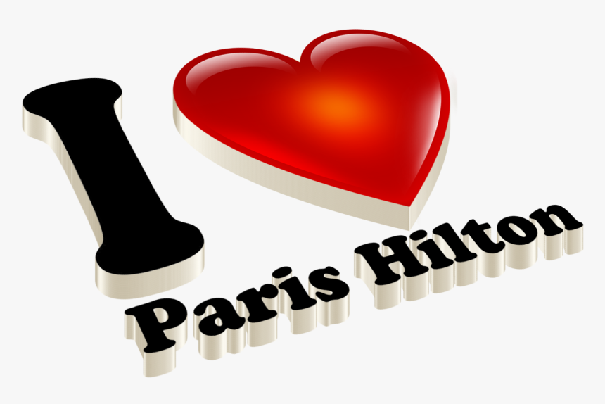 Paris Hilton Love Name Heart Design Png - Name Victoria With A Heart, Transparent Png, Free Download