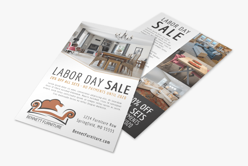 Labor Day Sale Flyer Template Preview - Flyer, HD Png Download, Free Download