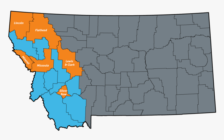 Montana County Map Communities - Atlas, HD Png Download, Free Download