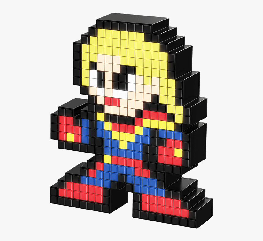 Captain Marvel Pixel Art, HD Png Download, Free Download