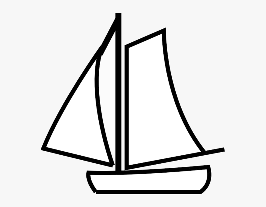 Sailboat Clipart Black - Sailing Boat Clip Art, HD Png Download, Free Download