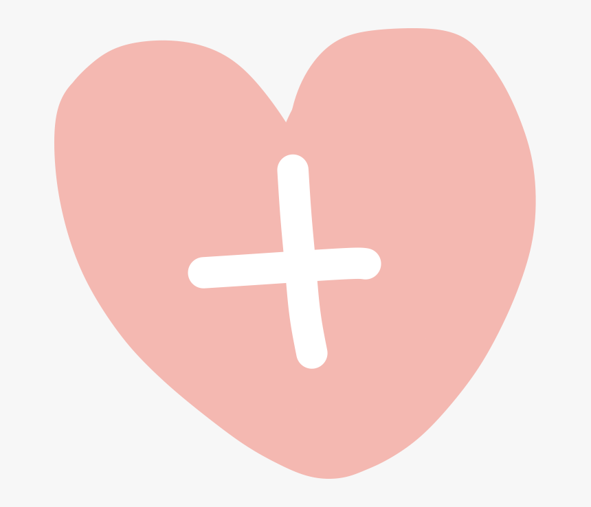 File - Pinkheart - Cross, HD Png Download, Free Download