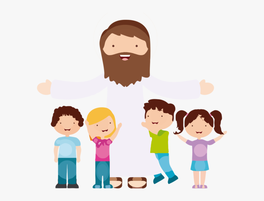 Jesus Vector 160 By Minayoussefsaleb - Transparent Background Png Clipart Jesus With Children, Png Download, Free Download