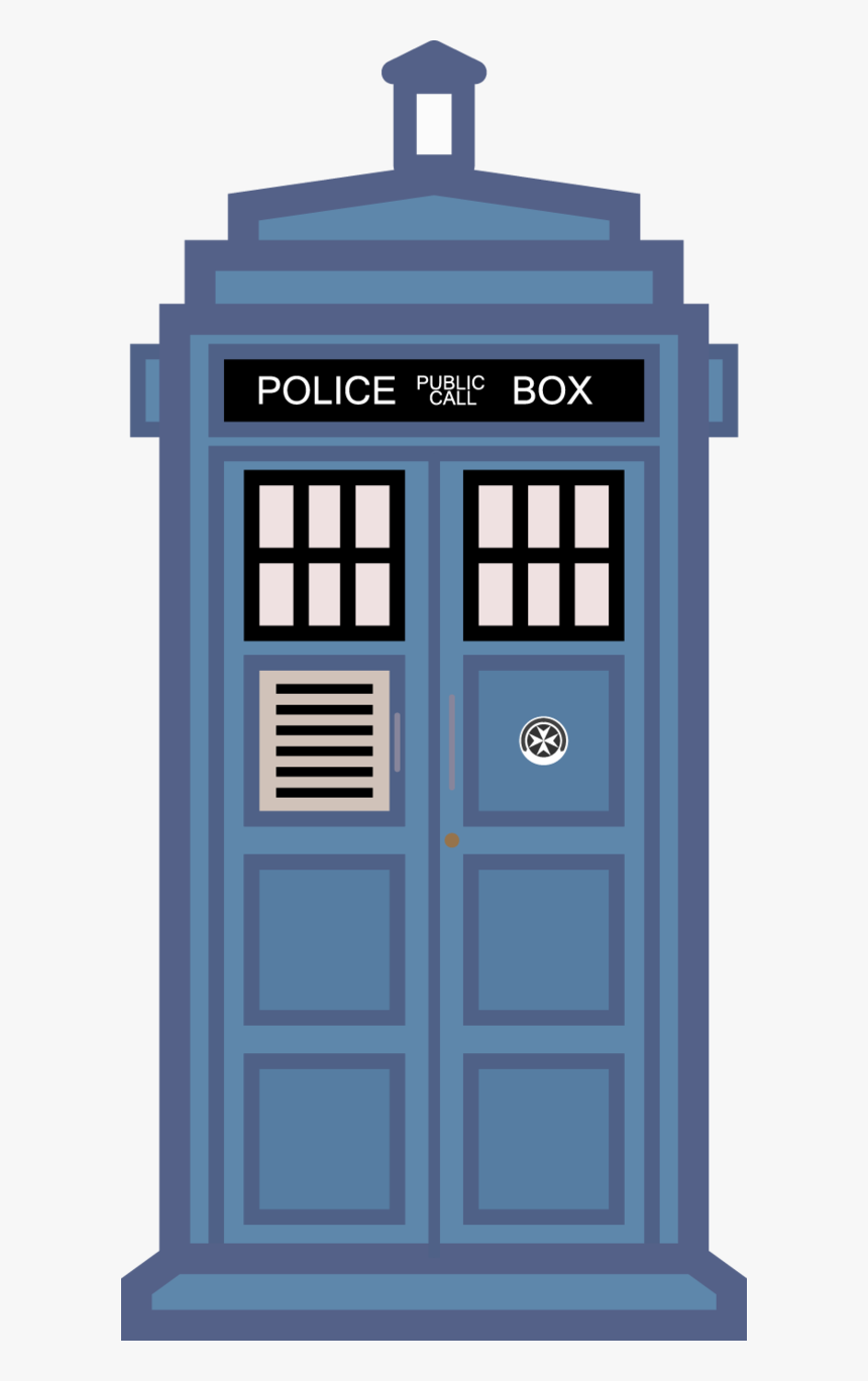 Transparent Tardis Silhouette Png - Simple Tardis, Png Download, Free Download