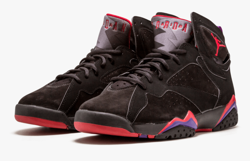 Jordan 7 Egro Con Rojo, HD Png Download, Free Download