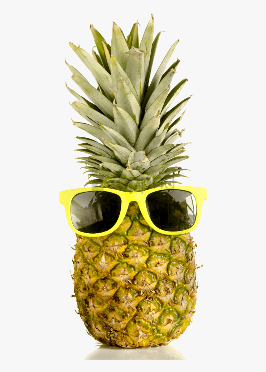 Transparent Pineapple With Sunglasses, HD Png Download, Free Download