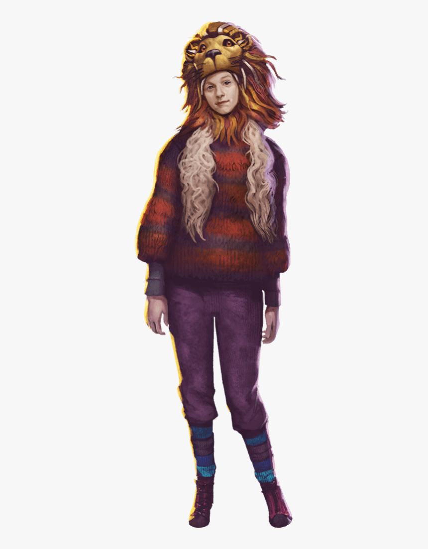 Luna Wearing A Red And Black Striped Sweater And A - Luna Lovegood Quidditch Game, HD Png Download, Free Download