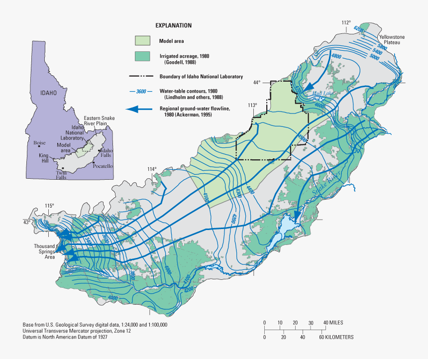 Refer To Figure Caption For Alternative Text Description - Snake River Flow Direction, HD Png Download, Free Download