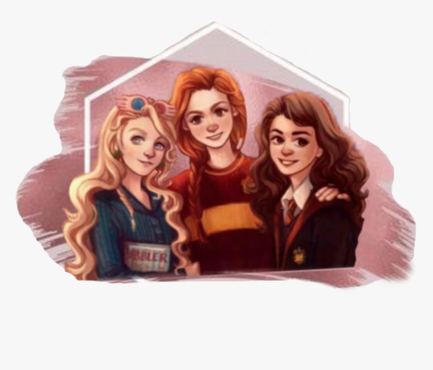 #luna #lovegood #ginny #weasley #hermione #granger, HD Png Download, Free Download