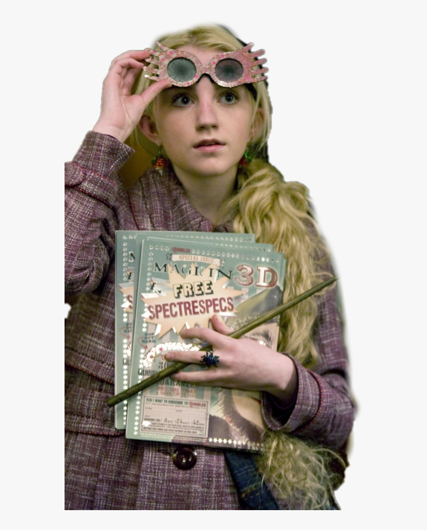 #lunalovegood #ravenclaw #luna #lovegood - Luna Lovegood With Glasses, HD Png Download, Free Download