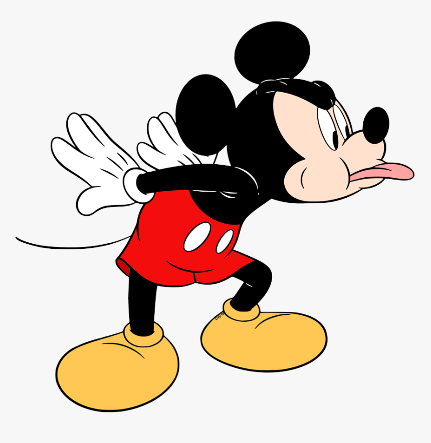 Disney Clipart Mickey Mouse - Mickey Mouse Sticking Out Tongue, HD Png Download, Free Download