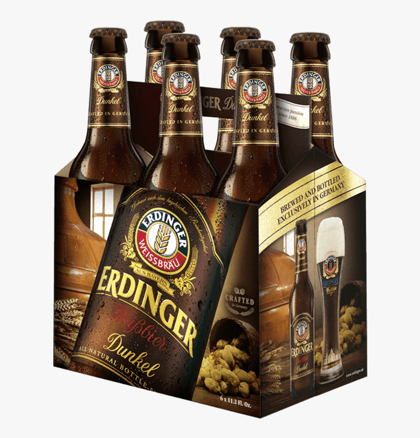 Guinness Bottle Png -erdinger Weissbier Beer - Erdinger Dunkel Six Pack, Transparent Png, Free Download