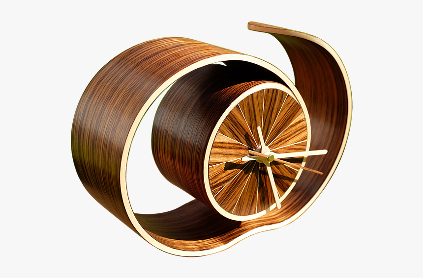 Whats The Time Curly Mantle Clock Sculpture By Chris - Plywood, HD Png Download, Free Download