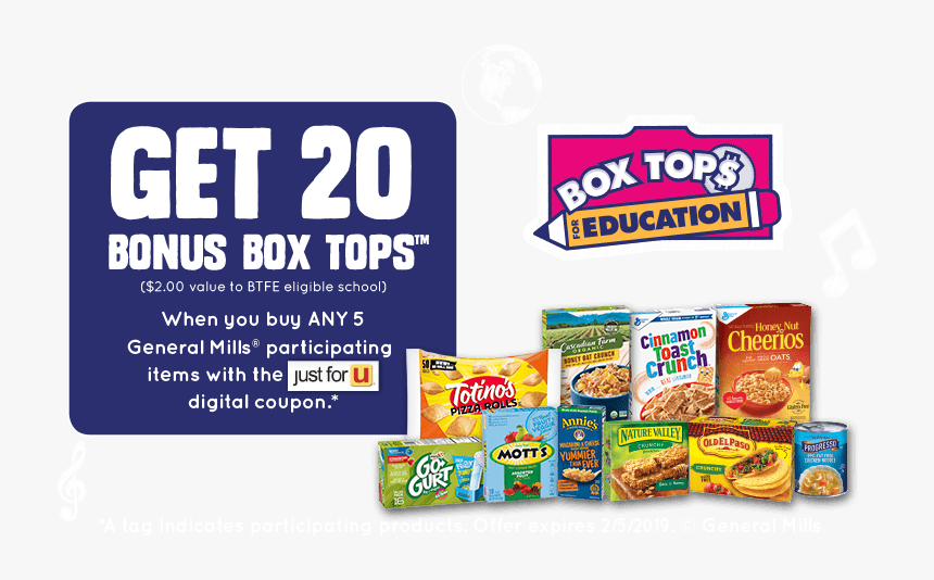 Box Tops For Education Clip, HD Png Download, Free Download