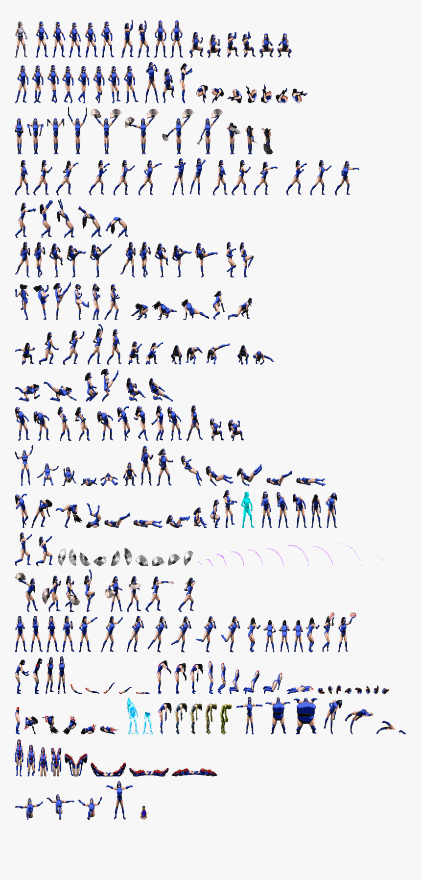 Transparent Kitana Png - Mortal Kombat Kitana Sprites, Png Download, Free Download