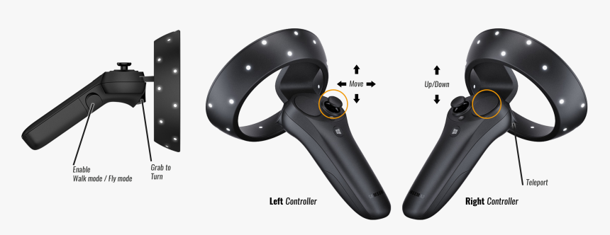 Transparent Htc Vive Controller Png - Windows Mixed Reality Controllers, Png Download, Free Download