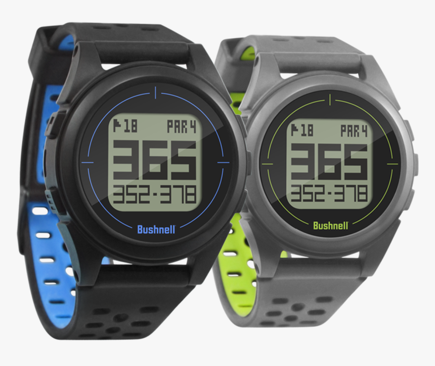 Bushnell Golf Ion 2 Gps Watches In Black/blue And Silver/green - Bushnell Ion 2 Watch, HD Png Download, Free Download