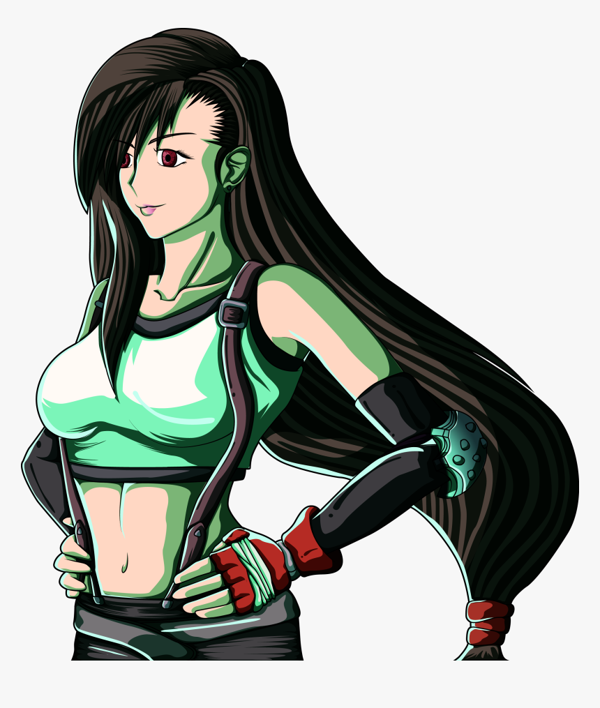 Ffvii Remake Poster Project Tifa - Cartoon, HD Png Download, Free Download