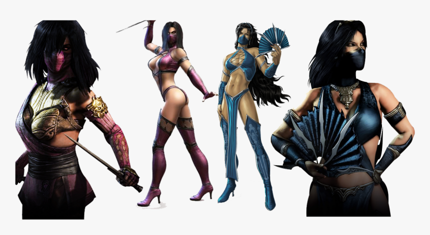 Mileena And Kitana Mk9/mkx Comparison - Mortal Kombat Kitana Comparison, HD Png Download, Free Download