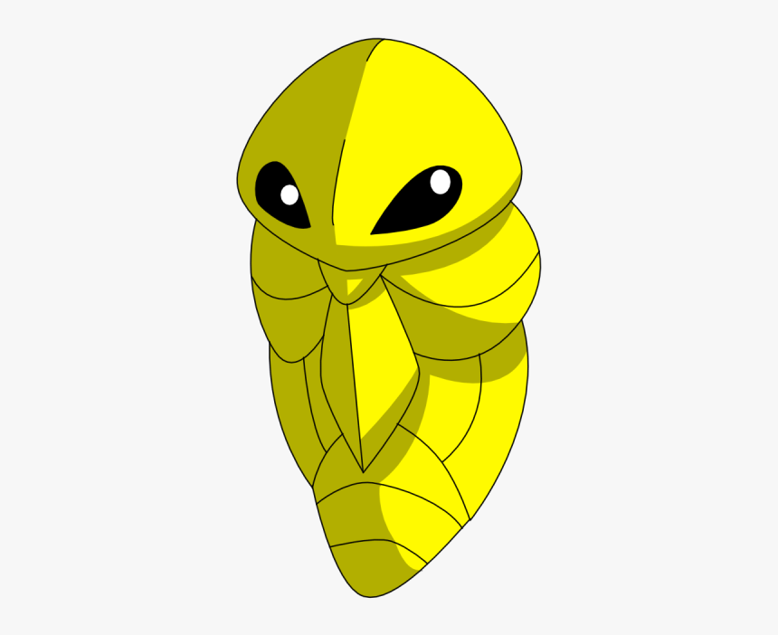 014 Kakuna
cocoon Pokemon
bug/poison - Cartoon, HD Png Download, Free Download