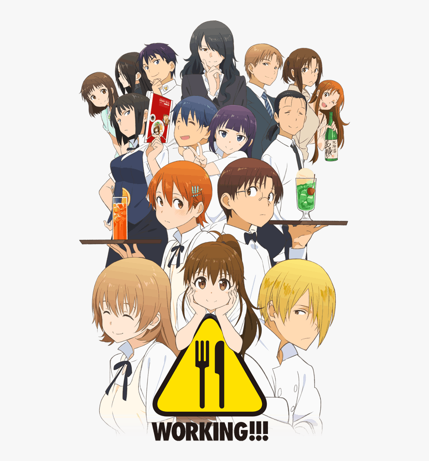 [anime] Third Season Of Working Announces Premiere - Working 3 Anime, HD Png Download, Free Download