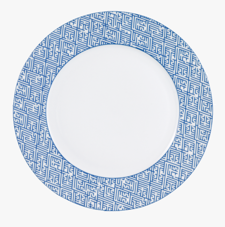 Labyrinth Service Plate Blue - Circle, HD Png Download, Free Download